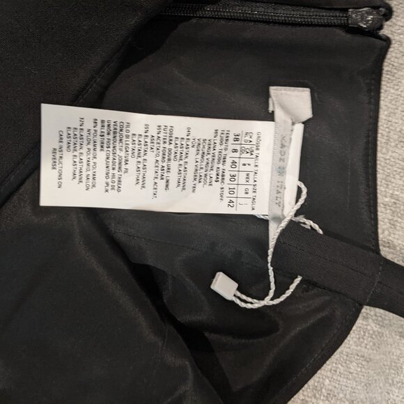 NWT Max Mara black wool dress size IT42 or US6/8 - Picture 3 of 3